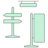Signalétique et supports de communication